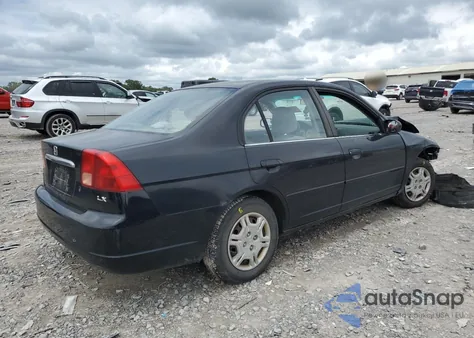 2002 Honda Civic Lx z USA, uszkodzony, nr VIN 1HGES165X2L081987